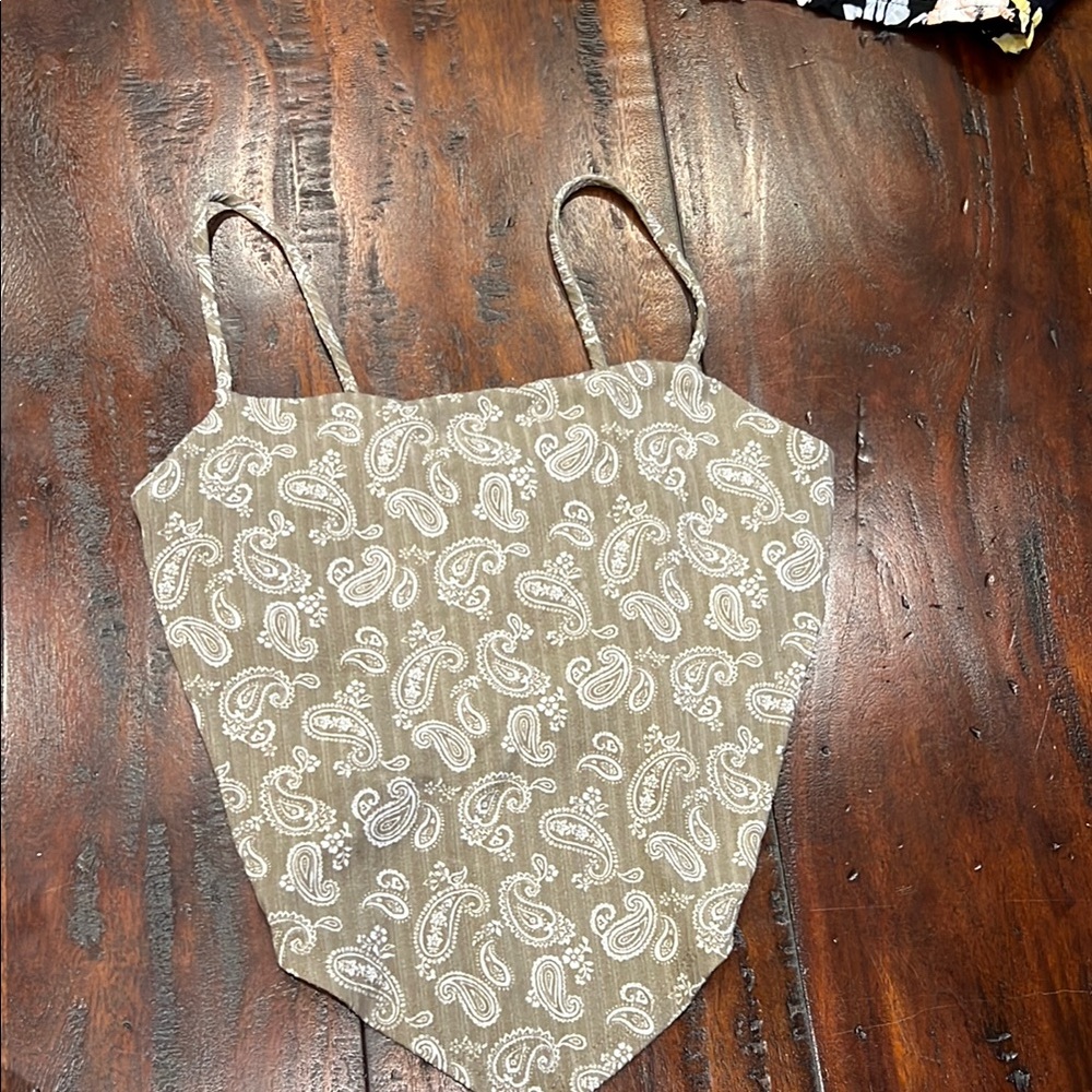 Paisley Print Bandana Top